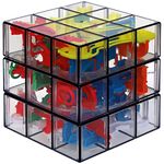 Rubik’s Perplexus Fusion 3x3 Gravity 3D Maze Game Brain Teaser Puzzle Ball | Anxiety Relief Items Cool Stuff | Sensory Toys for Adults & Kids Ages 8+