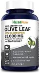 NusaPure Olive Leaf Extract (Non-GMO) 25,000mg - 20% Oleuropein - Vegetarian - Super Strength - No Oil