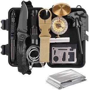 Gifts for Men Dad Husband Fathers Day, Emergency Survival Gear and Equipment 14 in 1, Hunting Fishing Birthday Gift Ideas for Him Boyfriend Teenage Boy, Camping Accessories, Cool Gadget