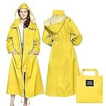 LAMA Womens Long Raincoats Rain Jac