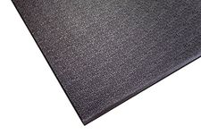 SuperMats Heavy Duty Equipment Mat 20GS Made in U.S.A. for Indoor Cycles Exercise Upright Bikes and Steppers (2 Feet x 3 Feet 10 In) (24-Inch x 46-Inch) (60.96 cm x 116.84 cm), Black