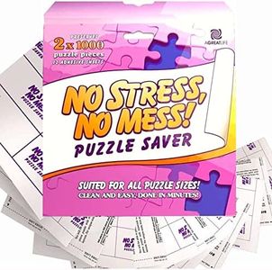 Preserve 2 x 1000 to 4000 Pieces Jigsaw Puzzles - AGreatLife Puzzle Saver 12 to 24 Sheets - No Stress, No Mess Jigsaw Puzzle Glue Sheets