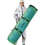 XCMAN Roller Snowboard Bag Adjustable Length 63-75In Padded Bag for Air Travel Snowboard Boots