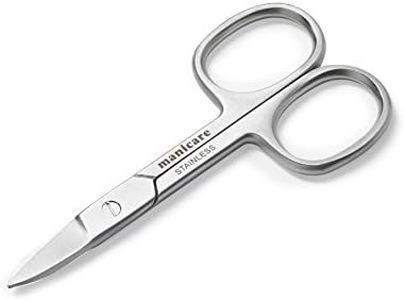 Manicare Extra Strong Nail Scissors, Precision Blades, Quality Surgical Grade Japanese Stainless Steel, Trimming Of Tough Nails, Long Lasting Sharp Scissors, Manicure And Pedicure, Large Finger Holes