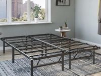 Hercules Classic Brands Heavy-Duty 14-Inch Platform Metal Bed Frame | Mattress Foundation, California King