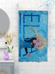 Athom Living Disney Elsa 350 GSM 100% Cotton Kids Bath Towel 60x120 cm