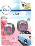 Febreze Car Odor-Eliminating Air Freshener, Downy April Fresh scent, 2 count (Pack of 4)