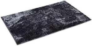 Internet's Best Microfiber Chenille Bath Mat - Non Slip Bathroom Rug - Soft Absorbent Carpet - Fast Drying Shower (48 x 29, Gray)