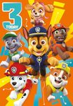 Paw Patrol Official Birthday Card, Age 3 Birthday