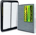 COCOAUTO Engine & Cabin Air Filter Kit for Rogue 2.5L (2014-2020), Rogue 2.0L Hybrid (2017-2019), Rogue Sport 2.0L (2017-2022), Qashqai 2.0L(2017-2023), CA11858, XA10423, 165464BA1A, 272774BA0A
