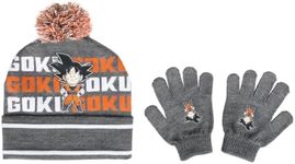 Bioworld Dragon Ball Z Goku Youth Beanie and Gloves Set