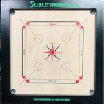 KD Surco Carrom Board Speedo Board Game Board Champion Bulldog Jumbo Indian Ply Wood Board with Coin, Striker & Powder, AICF Approved Used in National & International Tournament(Bulldog, 20 mm)