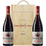 Personalised Chateauneuf Du Pape Red Wine Gift Set - 15% ABV (2 x 75cl) - Wine Gifts, Wine Gifts for Women, Offers, Wine Red, Wine Gifts for Men, Red wine offers