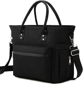 Lunch Bags for Women, Lunch Bag for Work, Insulated Lunch Bags, Large Lunch Tote Bag, Boite a Lunch Femme, Sac a Lunch Femme, Adult Lunch Box, Cooler Lunch Bag for Picnic Outdoor Camping, Black