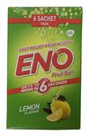 Eno Fruit Salt Sachets - Lemon Flavour, 6 Pieces Carton