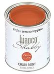 bianco Shabby® Arancio Candito (Candied Orange) Water-Based Chalk Paint for All Surfaces – Extra Matt Finish (1 Litre)
