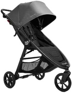 Baby Jogger City Mini GT2 Stroller (Stone Grey) - Prams & Strollers, One-Step Quick-fold, All-Wheel Suspension, Up to 29.5kg, one Handed Compact fold, All-Terrain, Newborn Approved