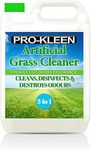 Pro-Kleen Artificial Grass Cleaner and Disinfectant - 5 L Super Concentrate: Makes 15 Litres - Perfect for Homes with Dogs. Cleans, Deodorises and Leaves a Fresh Cut Grass Fragrance