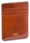 Bosca Men's Old Leather Front Pocket Wallet (Amber)