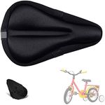 Liyamobu Kids Gel Bike Seat Cushion Cover for Boys & Girls, 9"x6" Breathable & Extra Soft Memory Foam Children Bicycle Saddle Pad with Water&Dust Resistant Cover