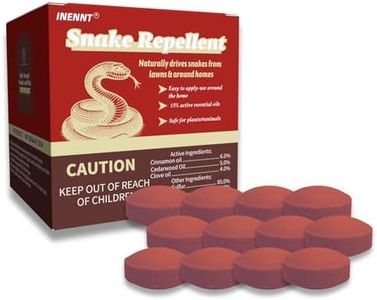 Snake Repellent for Yard & Home Areas - Outdoor/Induce Deterrent Formula, Plant-Based,Pet & Child Safe, 12 PCS Covers Up to 650 Sq.Ft