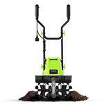 STEELITE 16-Inch Corded Electric Tiller, 13.5 Amp Powerful Garden Cultivator for Soil Preparation and Landscaping – Lightweight, Durable, and Easy to Use