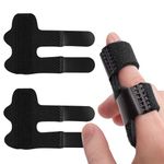 Trigger Finger Splints, Finger Brace for Broken Finger, Finger Knuckle Immobilization for Arthritis Pain, Sport Injuries, Basketball, Baseball, Bowling (Normal, Adult)