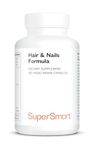 Supersmart - Hair & Nails Formula - Keratin Treatment with MSM - Cosmetics Supplement - for The Beauty of Hair & Nails | Non-GMO & Gluten Free - 120 Vegetarian Capsules