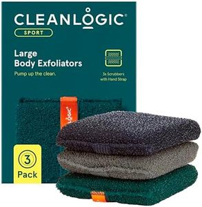 Cleanlogic Sport Exfoliating Body Scrubber - Large Exfoliator - 3 Count