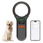 Pet Microchip Scanner Bluetooth, Animal Microchip Tag Reader Scanner, Three Ways to Connect,Upgrade TFT Large Screen, Store 500 Labels, Support to View History, Delete Records