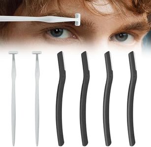 Eyebrow Razors for Men 6Pcs, Japanese Blades Precision Dermaplane Razors, Small Eyebrow Trimmer Set, Multipurpose Exfoliating Dermaplaning Tools for Peach Fuzz, Small Face Razors for Men and Women