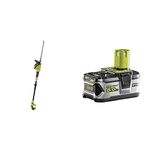 Ryobi ONE+ 18V OPT1845 Cordless Pole Hedge Trimmer, 45cm Blade (Body Only) & RB18L50 ONE+ Lithium+ 5.0Ah Battery, 18 V