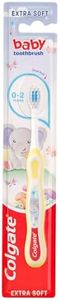 Colgate Kids My First Manual Toothbrush for Toddlers 0-2 Years, 1 Pack, Extra Soft Bristles, Colours May Vary