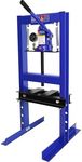 6 Ton Hydraulic Press, H-Frame Garage Floor Adjustable Shop Press with Stamping Plates & Pressure Gauge to Bend, Straighten, Or Press Parts, Install Bearings and U-Joints