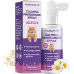 Cat Calming Spray - Reduces Stress & Anxiety - Cat Pheromone Spray with Natural Ingredients - Reduce Scratching, Fighting, Peeing, Marking - for Home, Travel, Grooming, Vet Visits - 60ML Spray