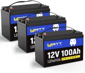WattCycle 3-Pack 12V 100Ah LiFePO4 