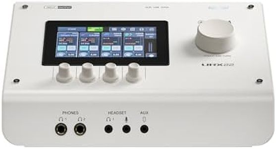 Yamaha URX22 4-In / 2-Out Dual USB-C Audio Interface With Touchscreen, Includes Cubase Al, WaveLab Cast, Basic FX Suite, and Steinberg Plus Software Bundle, White URX22 W