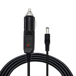 PNGKNYOCN DC 5.5x2.1mm Male to 12V 24V Car Cigarette Lighter Plug Cable,DC Car Charger Auto Power Supply Cable,for Cars, Trucks, Buses（1.5m）