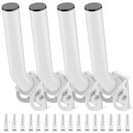 Wireless Bridge Mount Bracket - 12" Universal Pole & Wall Heavy Mounted J Mounting Bracket for Yagi Antennas,Ethernet Bridges,WiFi Extenders,Starlink,Outdoor Access Points AP - 4-Pack