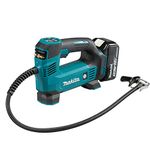 Makita DMP180RT1J 18V Li-ion LXT Inflator Complete with 1 x 5.0 A Battery and DC18RC Charger Supplied in a Makpac Case