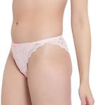 Brachy Women's Lace Bikini Peach Panty