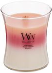 WoodWick Medium Hourglass Candle, Blooming Orchard - Premium Soy Blend Wax, Pluswick Innovation Wood Wick, Made in USA