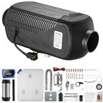 Redriver Diesel Heater 5KW, 12V/24V Parking Fuel Heater, Night Air Heater with Premium Silencer, Upgrade Smart Remote Control For Truck, Boat, Car Trailer, Motorhomes, Campervans, Caravans