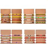 Gpurplebud Friendship Bracelets & Stickers Beads Bracelets or Polymer Clay Bracelets Album Inspired Outfit Friendship Music Fans Gifts, 16 pcs, Polymer Clay, polymer-clay