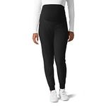 WonderWink Women's Maternity Jogger Pant, Black, Medium