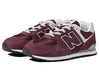 New Balance Boy's 574v3 Sneaker, Burgundy, 3 UK