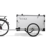 Wike Landscaping & Utility Aluminum Cargo Bike Trailer: Inside Cargo dims 26" Wx43 Lx24 W - Easy Load Tailgate, 4 Tool Holders, Heavy Duty Side Panels, 20" Premium Alloy Pneumatic Wheels