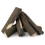 Hisencn Ceramic Gas Fireplace Logs Set for Firebowl, Vented, Gel, Electric Gas Inserts, Propane, Logs Decor, Ethanol Fireplaces, Indoor or Outdoor Fireplaces & Fire Pit