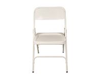 Grandwill Carbon Steel Trendy Folding Chair For Home/Study Chair And Restaurant Chair (White)