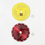 2pk-8"-Combo Pack - (1) 56t red Razor & (1) 72t Yellow Talon - "Hybrid" Pack - RENEGADE BLADE® - Carbide Brush Cutter Weed Eater Blades - 203mm Diameter